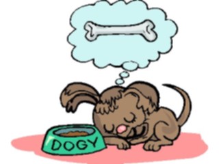 Sticker Custom Preview Image #019139 Animals Cartoons Dog Daydreaming2