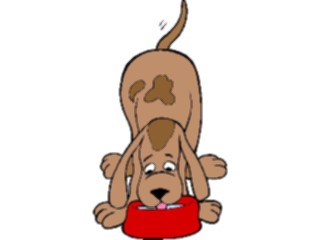 Sticker Custom Preview Image #019152 Animals Cartoons Dog Drinking4