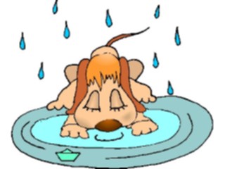 Sticker Custom Preview Image #019155 Animals Cartoons Dog Drinking7