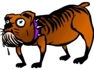 Sticker Custom Preview Image #019158 Animals Cartoons Dog Drooling2