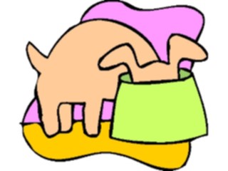 Sticker Custom Preview Image #019164 Animals Cartoons Dog Eating4