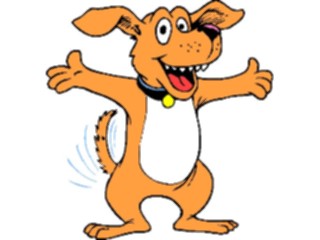 Sticker Custom Preview Image #019171 Animals Cartoons Dog Excited1