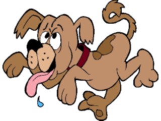 Sticker Custom Preview Image #019172 Animals Cartoons Dog Excited2