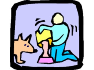 Sticker Custom Preview Image #019183 Animals Cartoons Dog Feeding(2)