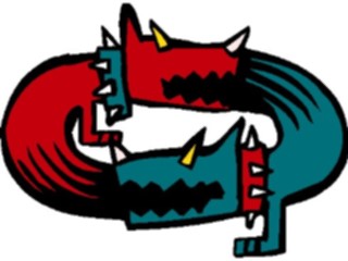 Sticker Custom Preview Image #019190 Animals Cartoons Dog Fight