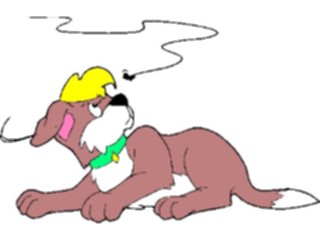 Sticker Custom Preview Image #019194 Animals Cartoons Dog Fly