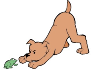 Sticker Custom Preview Image #019211 Animals Cartoons Dog Frog1