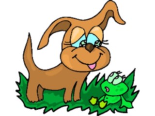 Sticker Custom Preview Image #019212 Animals Cartoons Dog Frog2