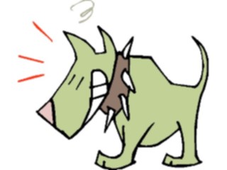 Sticker Custom Preview Image #019216 Animals Cartoons Dog Grinning1