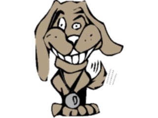 Sticker Custom Preview Image #019218 Animals Cartoons Dog Grinning3