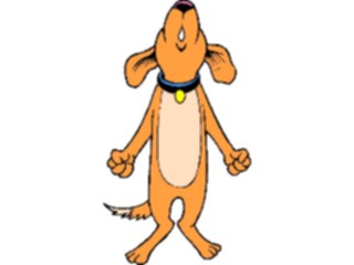 Sticker Custom Preview Image #019240 Animals Cartoons Dog Howling1