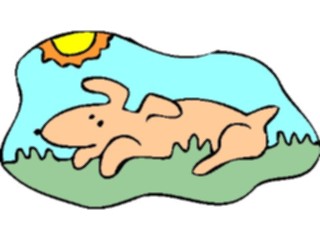 Sticker Custom Preview Image #019250 Animals Cartoons Dogin Grass1