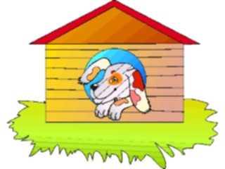 Sticker Custom Preview Image #019254 Animals Cartoons Dogin House3
