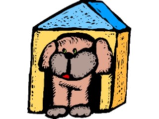 Sticker Custom Preview Image #019259 Animals Cartoons Dogin House8