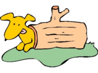 Sticker Custom Preview Image #019260 Animals Cartoons Dogin Log