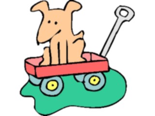 Sticker Custom Preview Image #019268 Animals Cartoons Dogin Wagon