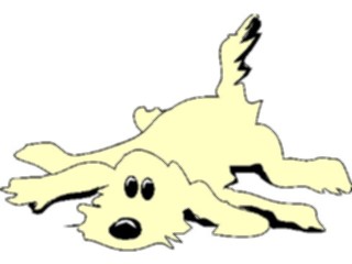Sticker Custom Preview Image #019292 Animals Cartoons Dog Laying Down1