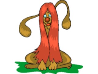 Sticker Custom Preview Image #019301 Animals Cartoons Dog Long Hair