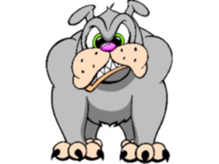 Sticker Custom Preview Image #019305 Animals Cartoons Dog Mean1