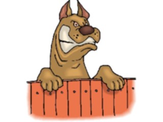 Sticker Custom Preview Image #019306 Animals Cartoons Dog Mean2