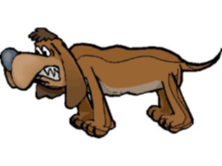Sticker Custom Preview Image #019307 Animals Cartoons Dog Mean3