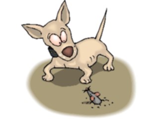 Sticker Custom Preview Image #019313 Animals Cartoons Dog Mouse