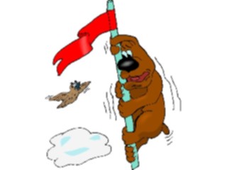 Sticker Custom Preview Image #019322 Animals Cartoons Dogon Flagpole