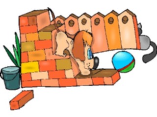 Sticker Custom Preview Image #019331 Animals Cartoons Dogon Stairs