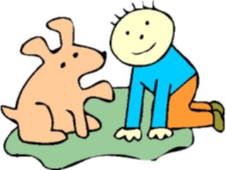 Sticker Custom Preview Image #019336 Animals Cartoons Dog Paw1