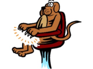 Sticker Custom Preview Image #019338 Animals Cartoons Dog Pedicure