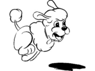 Sticker Custom Preview Image #019358 Animals Cartoons Dog Poodle4