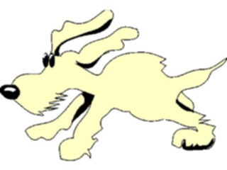 Sticker Custom Preview Image #019371 Animals Cartoons Dog Running1