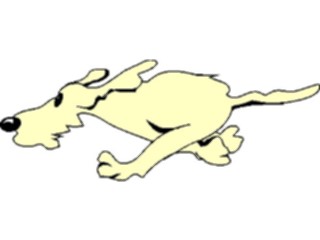 Sticker Custom Preview Image #019372 Animals Cartoons Dog Running2