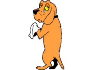 Sticker Custom Preview Image #019380 Animals Cartoons Dog Sad1