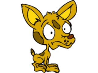 Sticker Custom Preview Image #019386 Animals Cartoons Dog Scared3