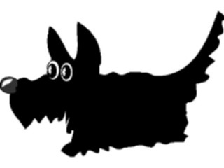 Sticker Custom Preview Image #019389 Animals Cartoons Dog Scottie