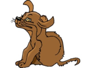 Sticker Custom Preview Image #019394 Animals Cartoons Dog Scratching5