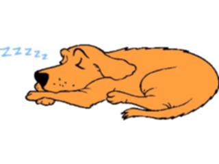Sticker Custom Preview Image #019411 Animals Cartoons Dog Sleeping3