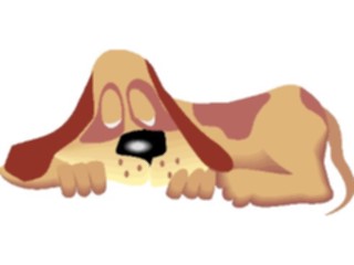 Sticker Custom Preview Image #019413 Animals Cartoons Dog Sleeping5