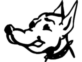 Sticker Custom Preview Image #019421 Animals Cartoons Dog Smiling5