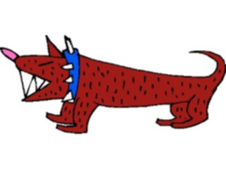 Sticker Custom Preview Image #019422 Animals Cartoons Dog Snarling