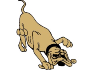 Sticker Custom Preview Image #019424 Animals Cartoons Dog Sniffing1