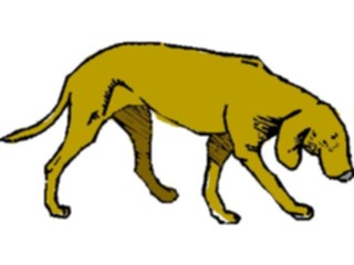 Sticker Custom Preview Image #019425 Animals Cartoons Dog Sniffing2