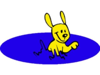 Sticker Custom Preview Image #019432 Animals Cartoons Dog Splashing