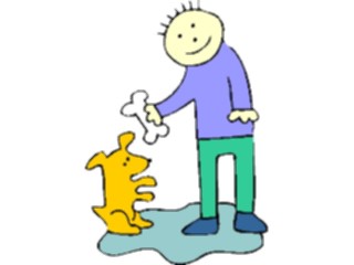 Sticker Custom Preview Image #019452 Animals Cartoons Dog Treat2