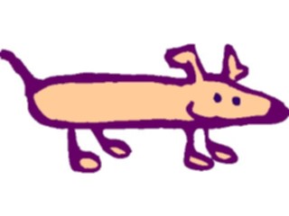 Sticker Custom Preview Image #019467 Animals Cartoons Dog Weiner1