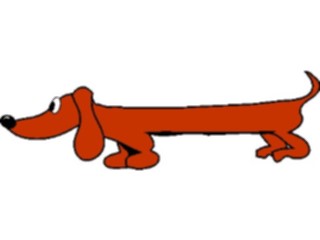Sticker Custom Preview Image #019469 Animals Cartoons Dog Weiner3