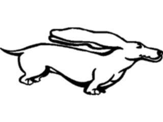 Sticker Custom Preview Image #019471 Animals Cartoons Dog Weiner5