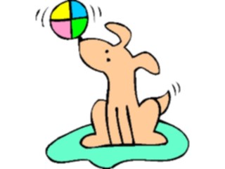 Sticker Custom Preview Image #019478 Animals Cartoons Dogwith Ball3