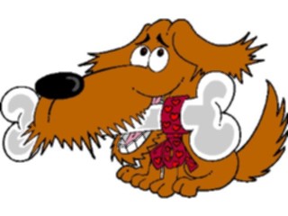 Sticker Custom Preview Image #019482 Animals Cartoons Dogwith Bone04